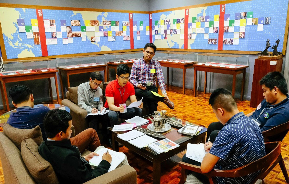 Fellows during a negotiation exercise