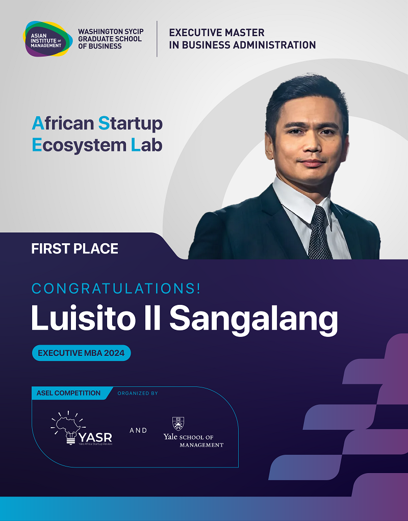 Luisito II Sangalang, EMBA 2024