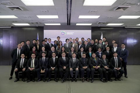 The first Master of Science in Data Science class poses with AIM faculty.